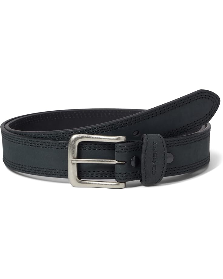 

Ремень Unisex Carhartt Big & Tall Leather Triple Stitch Belt, цвет Black/Antique Nickel Finish