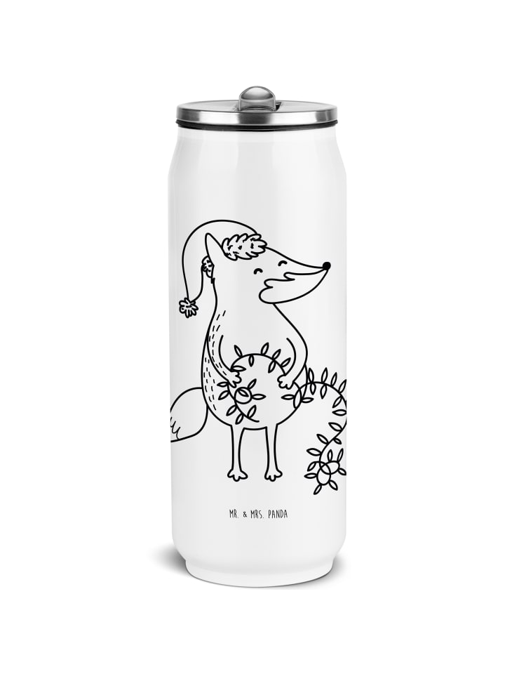 

Mr. & Mrs. Panda Бутылка для напитков с изображением лисы на Рождество, без надписей, белого цвета