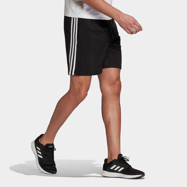 Шорты m 3s ft sho повседневные спортивные шорты с полосками по бокам Adidas, черный — фото 4