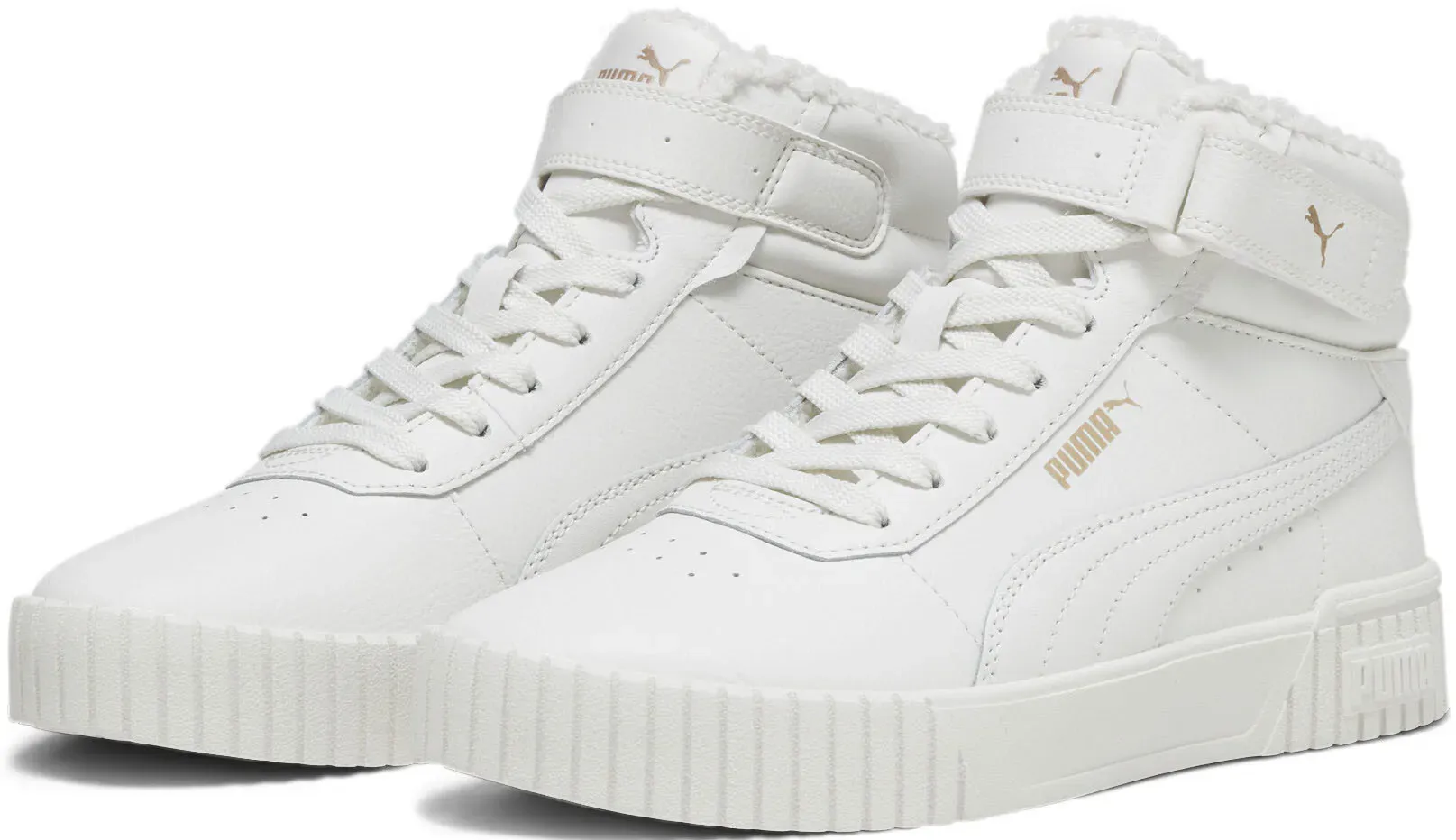 

Кроссовки PUMA "CARINA 2.0 MID WTR", цвет Vapor Gray-Vapor Gray- Puma Gold