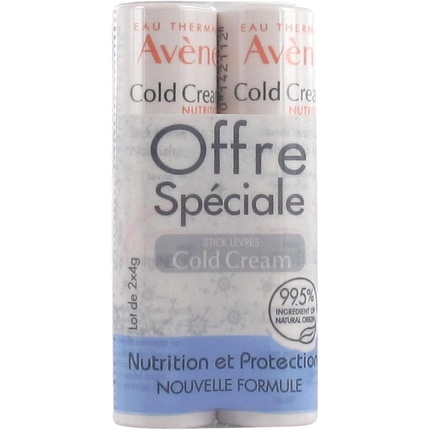 

Avene Cold Cream Питательный бальзам для губ 4 г - Упаковка из 2 шт Avène