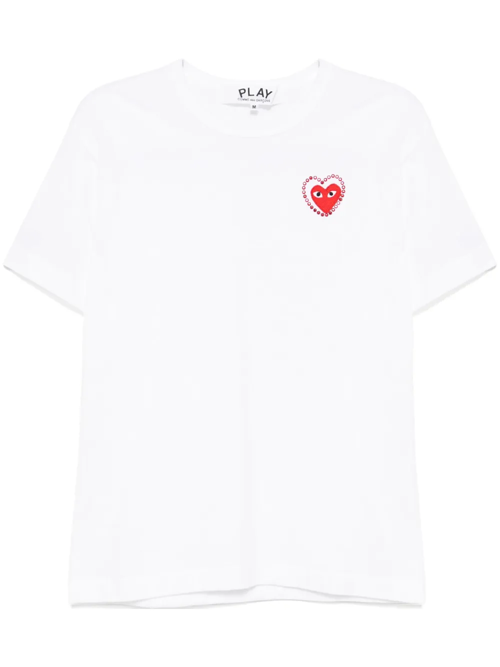 

Футболка с нашивкой-логотипом Comme Des Garçons Play, белый