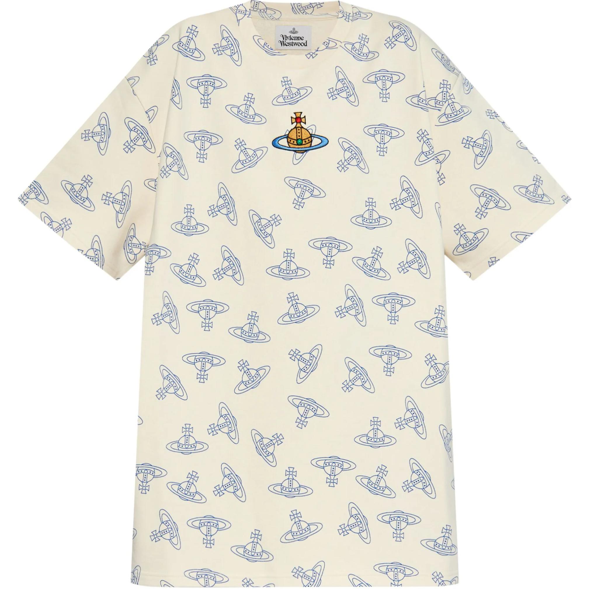

Футболка Vivienne Westwood белая с вышитым логотипом Crenweck