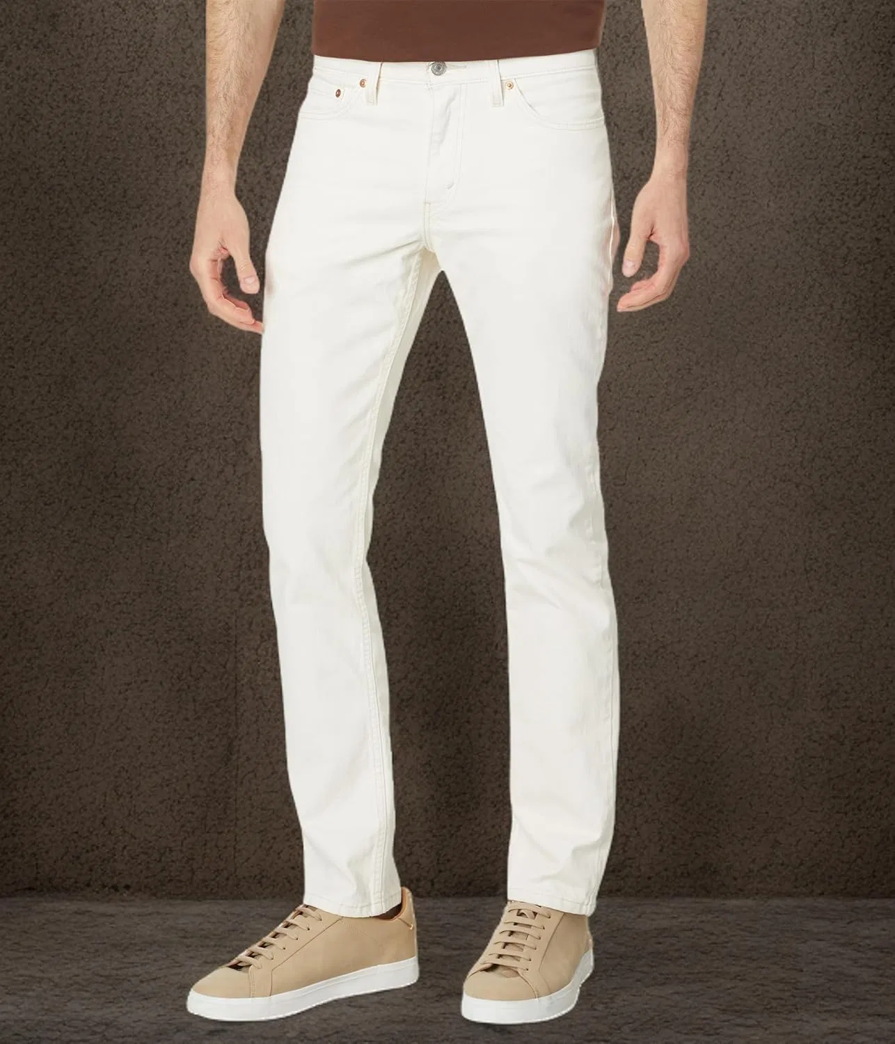 Джинсы Slim Fit Levi's, белые — фото 4