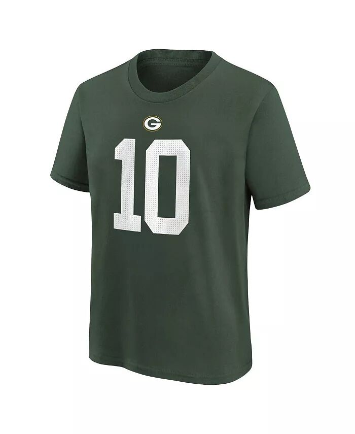 Футболка Big Boys Jordan Love Green с именем и номером игрока Green Bay Packers Nike — фото 3