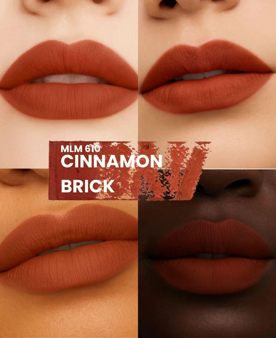 Набор из двух матовых помад Siia Cosmetics, m 610 cinnamon brick — фото 2