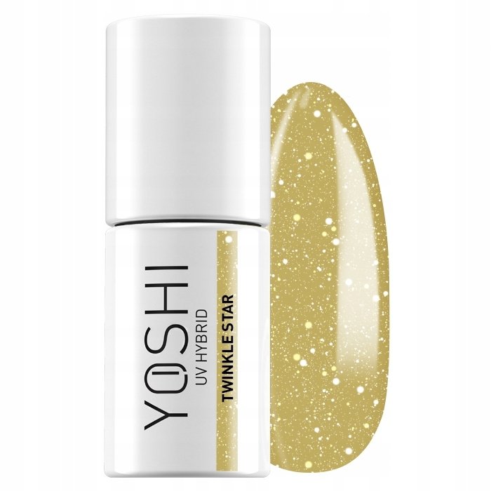 

YOSHI Hybrid Varnish Galaxy Twinkle Star с золотыми блестками 6 мл - 522