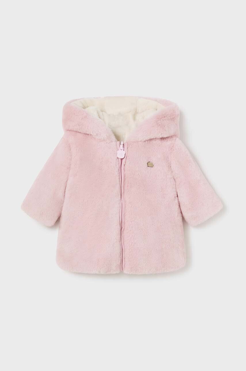 

Куртка двусторонняя для новорожденных Mayoral Newborn, розовый
