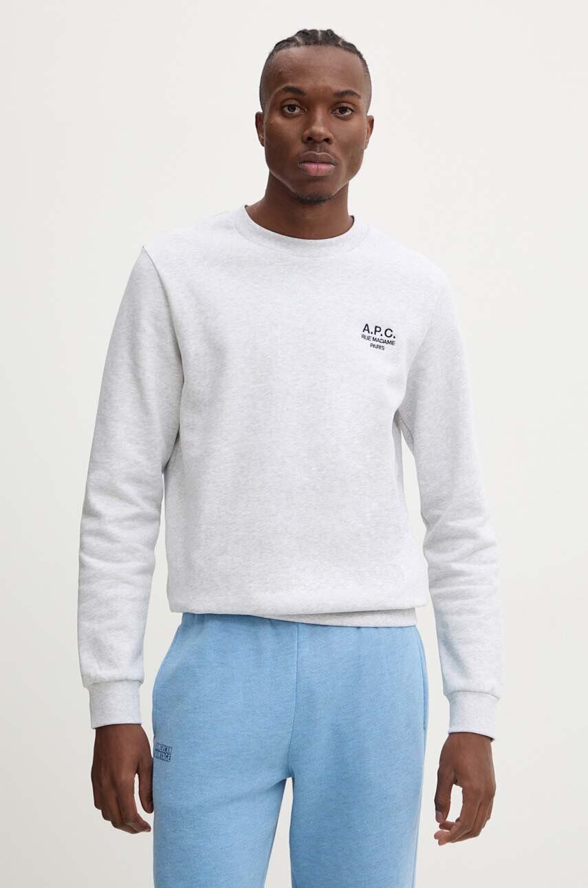 

A.P.C. стандартная толстовка Rue Madame GOTS, серый