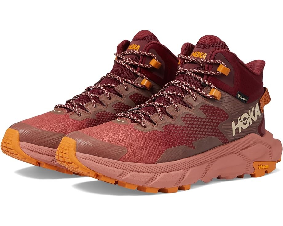 

Походная обувь Hoka Trail Code GORE-TEX, цвет Hot Sauce/Earthenware