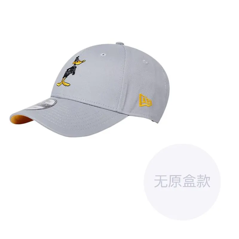 

New Era Хлопковая бейсболка унисекс черно-серо-экрю, Gray