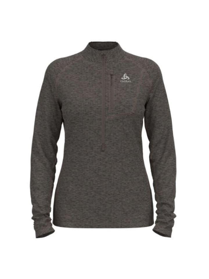 

Лонгслив Odlo Midlayer/Sweatshirt Mid layer 1/2 zip TENCIA, антрацит