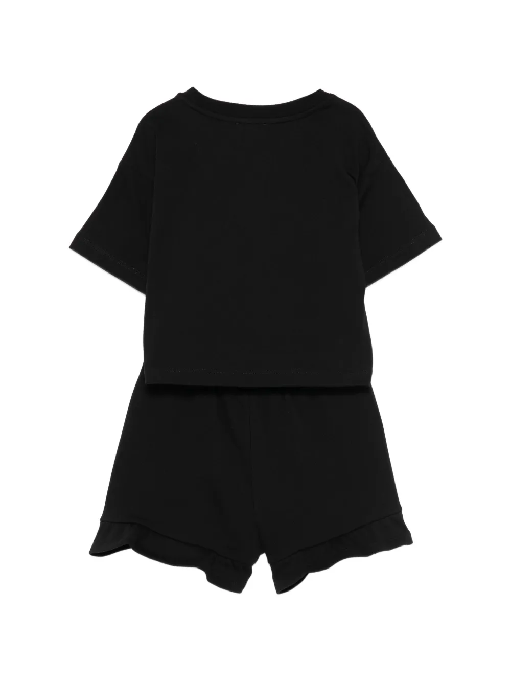 Комплект с шортами с графическим принтом Moschino Kids, черный — фото 2