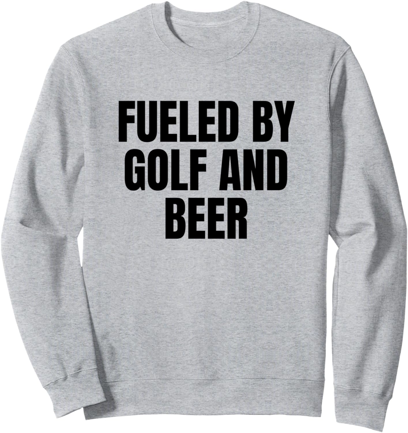 

Подпитываемый гольфом и пивом. Гольфист. Милая забавная толстовка с приколом Four1Nine Golfers Official, серый