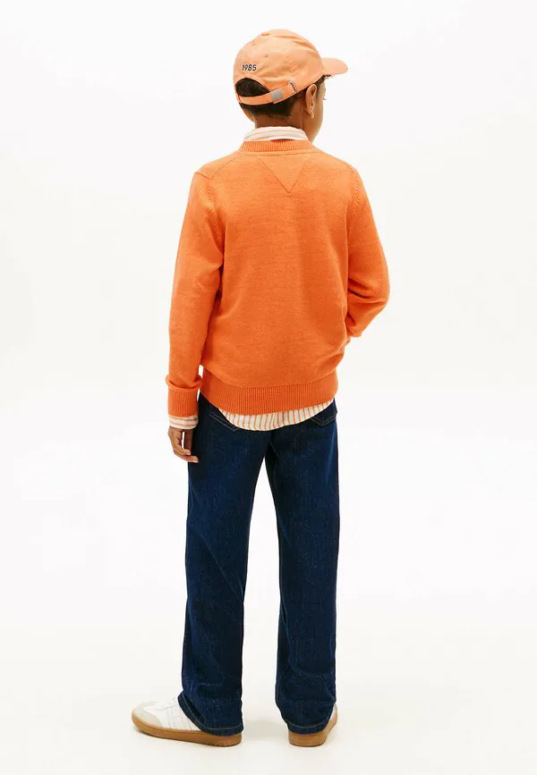 Незаменимый джемпер с круглым вырезом Tommy Hilfiger, Lush Orange Htr — фото 3