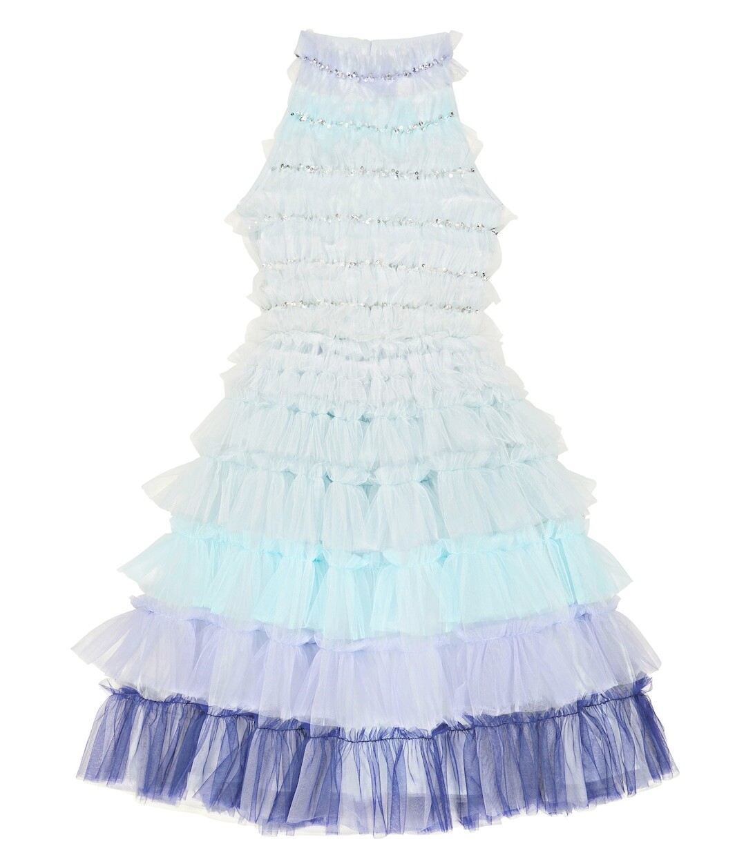 

Синее джинсовое платье из тюля Tutu Du Monde, синий