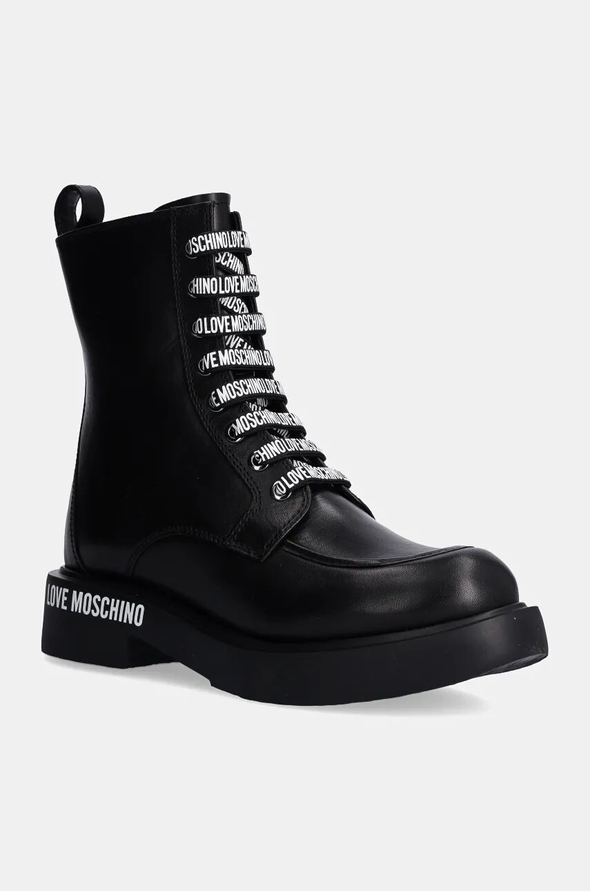 

Кожаные байкерские ботинки Love Moschino, черный