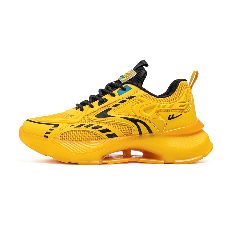 

WARRIOR Амортизирующие нескользящие повседневные кроссовки мужские Electric Glow Yellow, цвет Electric Glow Yellow