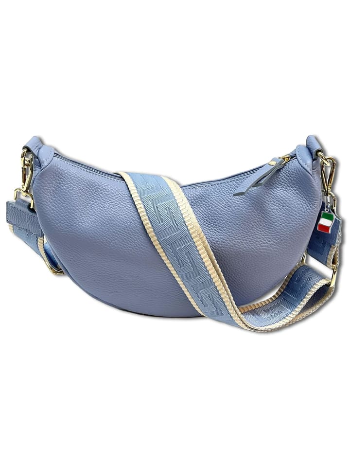 

Наплечная сумка Florence Umhängetasche, Citytasche Leder hellblau ca. 33cm