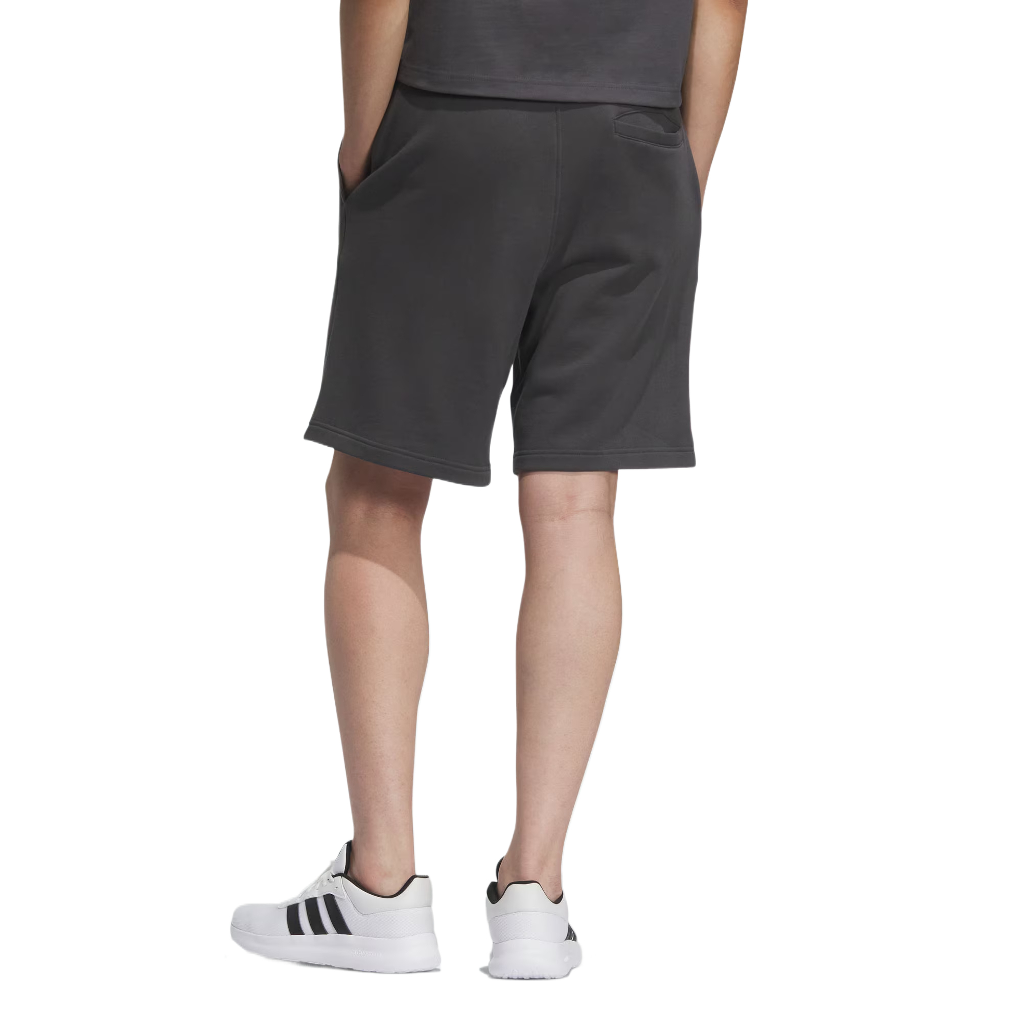 Повседневные шорты мужские однотонные gray Adidas, серый — фото 3
