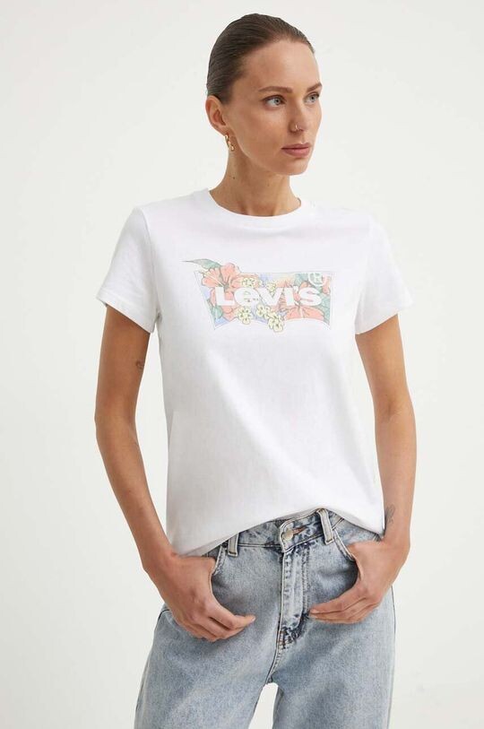 

Хлопковая футболка Levi's, белый