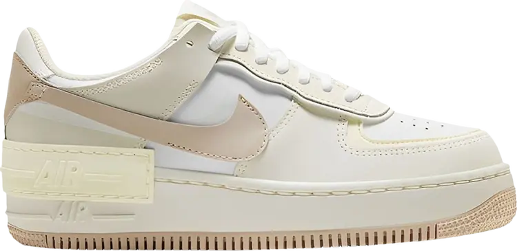 Кроссовки Wmns Air Force 1 Shadow 'White Fossil Stone', кремовый