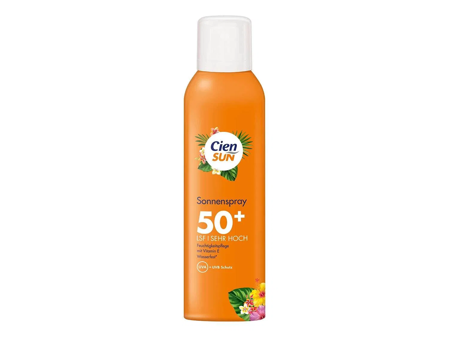 Солнцезащитный спрей Cien Sun SPF 50+ с витамином E, 150 мл Cien