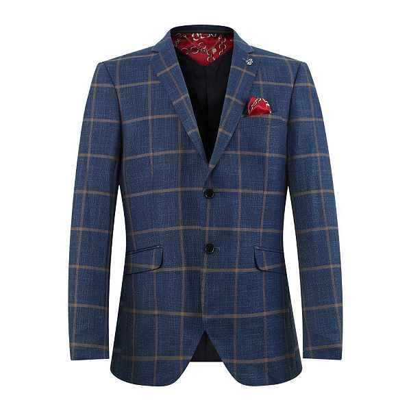 

Детская куртка slim fit в клетку Elie Balleh, Navy