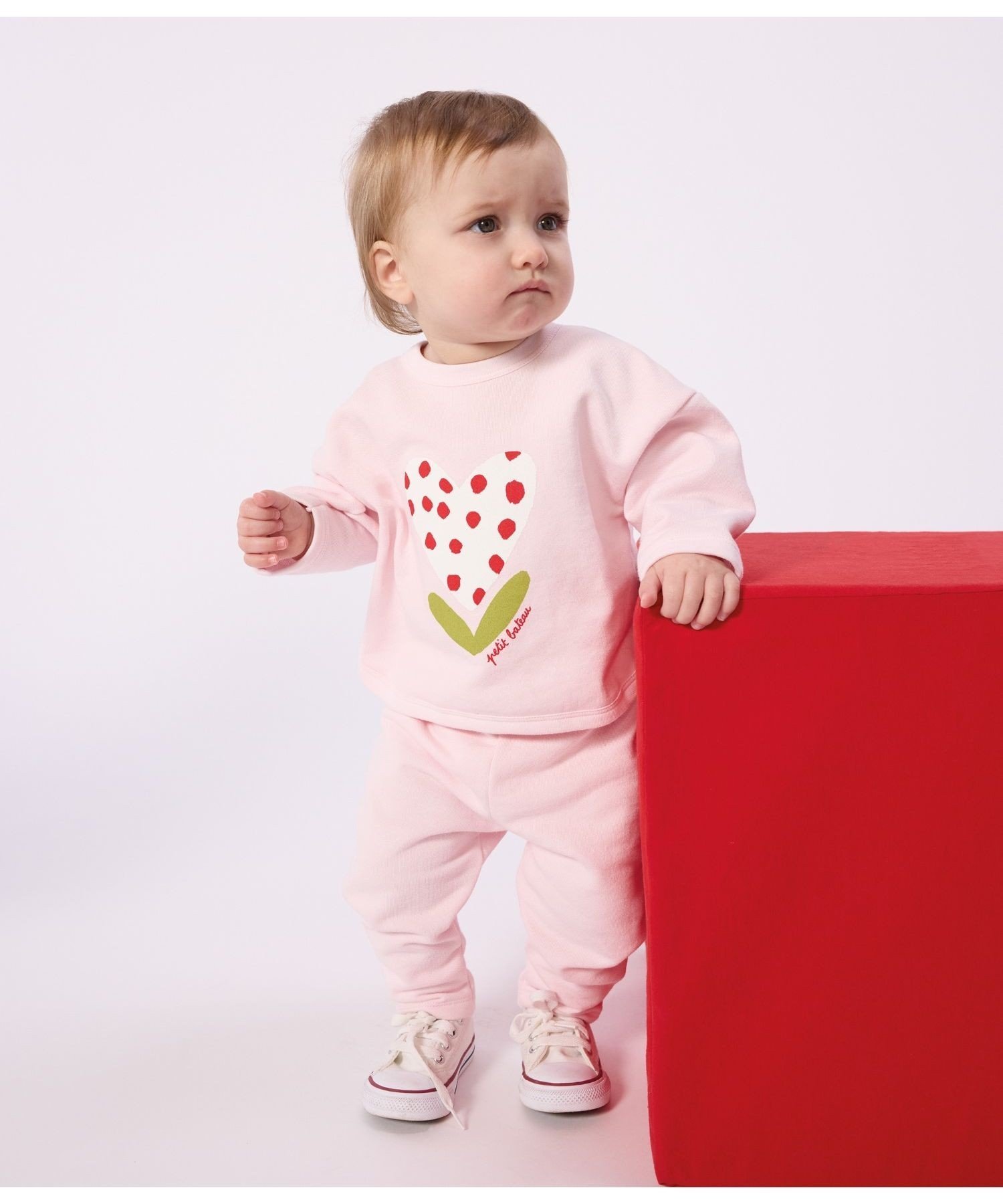 Толстовка с принтом PETIT BATEAU, Light Pink