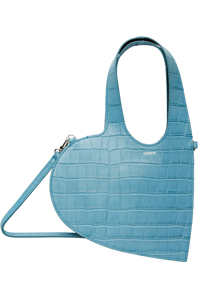

Мини-Сумка в форме сердца Croco Coperni, синий