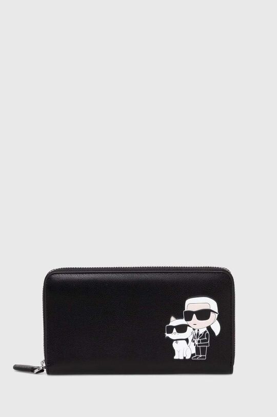 

Кожаный кошелек Karl Lagerfeld, черный