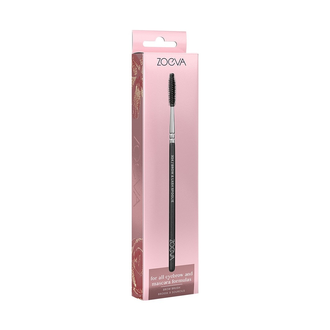 Кисть для лица brow & lash spoolie brush nr.324 Zoeva, количество 1 шт. — фото 4