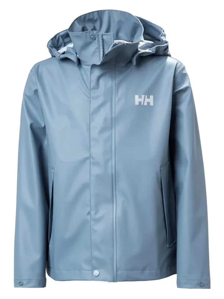 Детская дождевая куртка с капюшоном Helly Hansen, голубой