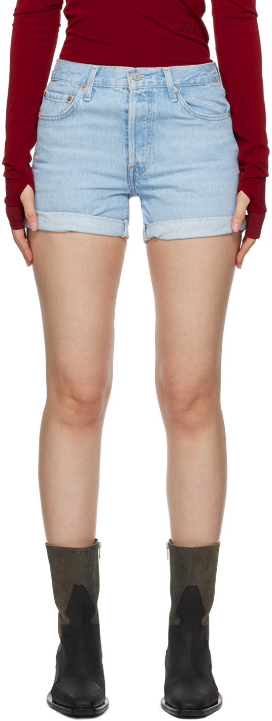 

Синие джинсовые шорты 501 Levi'S, цвет Glaring