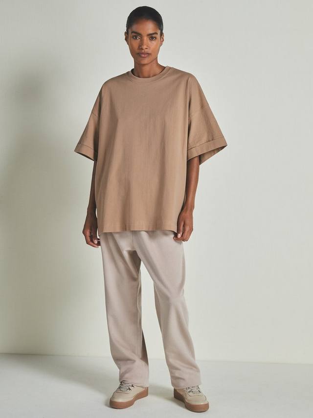 

Мужская футболка les 100 ciels spencer с коротким рукавом Reiss, кэмел