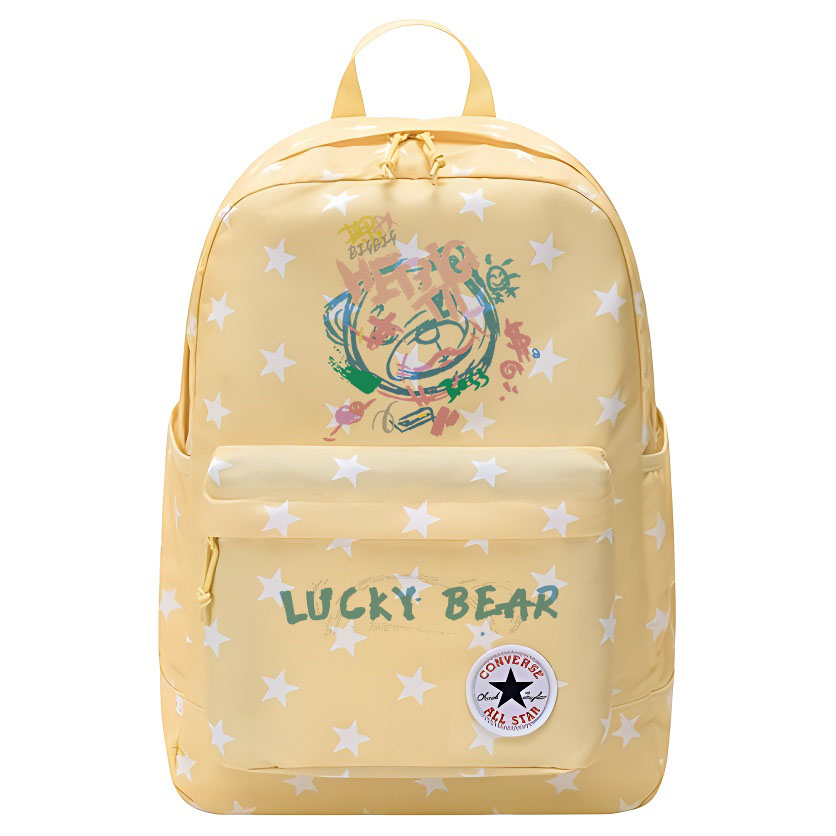 

Converse Полиэстеровый рюкзак среднего размера унисекс яично-желтый, Lucky Bear