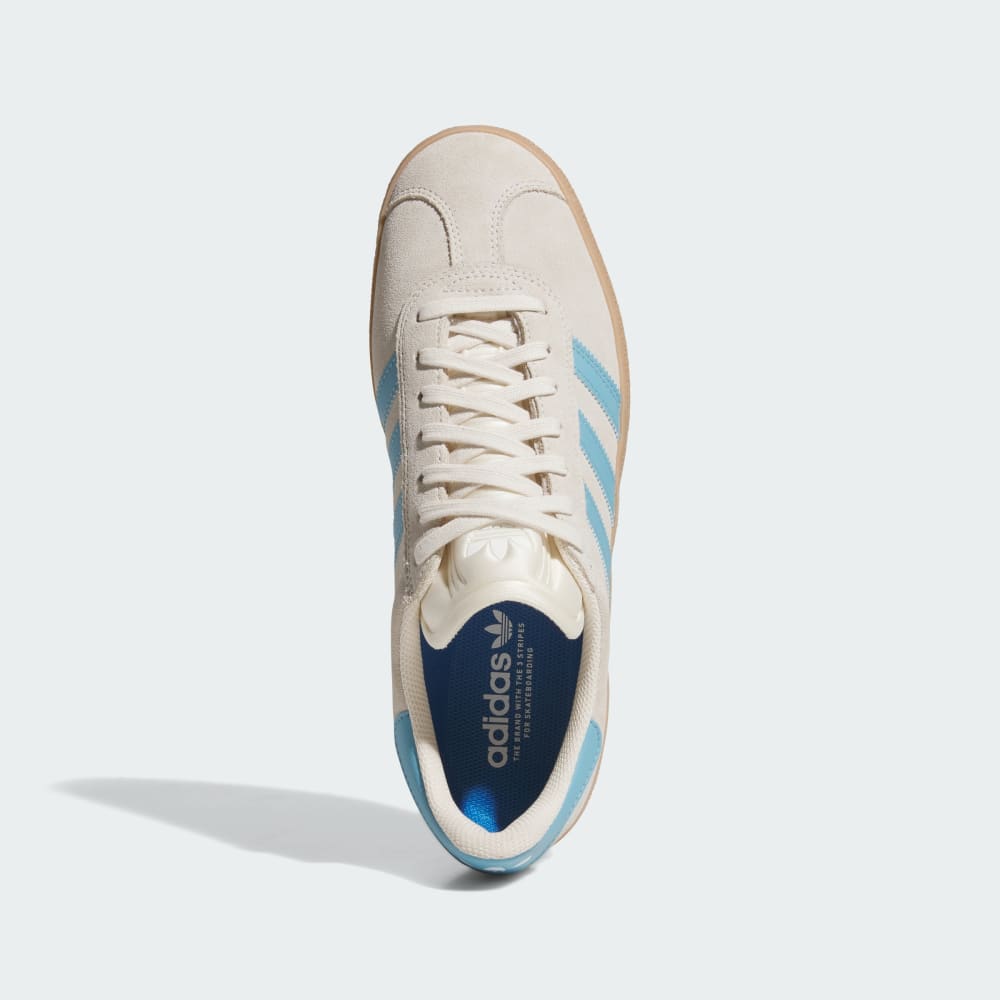 Кроссовки Adidas Gazelle ADV Shoes, цвет Wonder White/Preloved Blue/Gum — фото 2