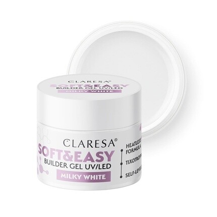 

SOFT & EASY Молочно-белый гель-строитель 90 г Claresa
