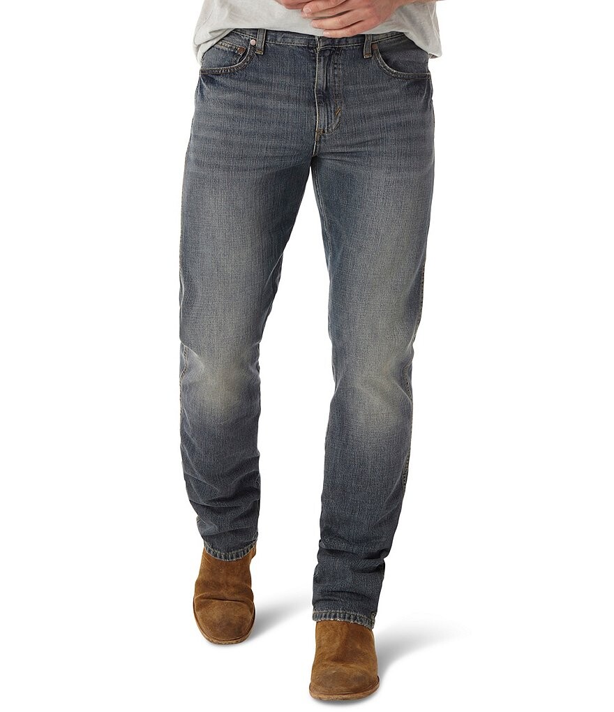

Джинсы узкого кроя прямого кроя Wrangler Retro Dark Knight, синий