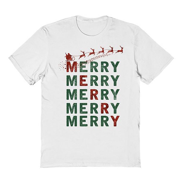 

Мужская футболка с принтом Merry Stack Licensed Character
