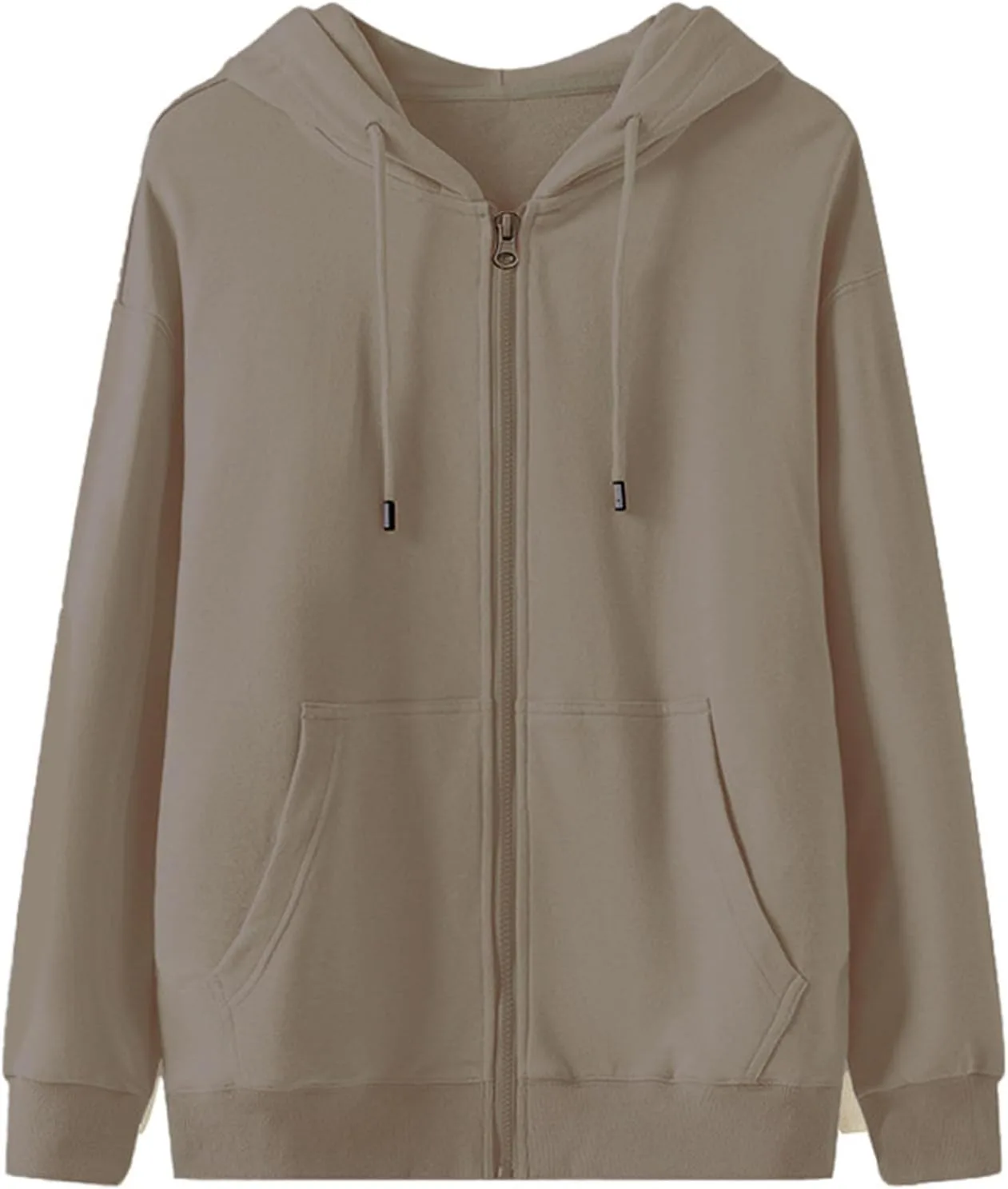 

Толстовка с капюшоном на молнии мужская, легкая, однотонная, с карманом