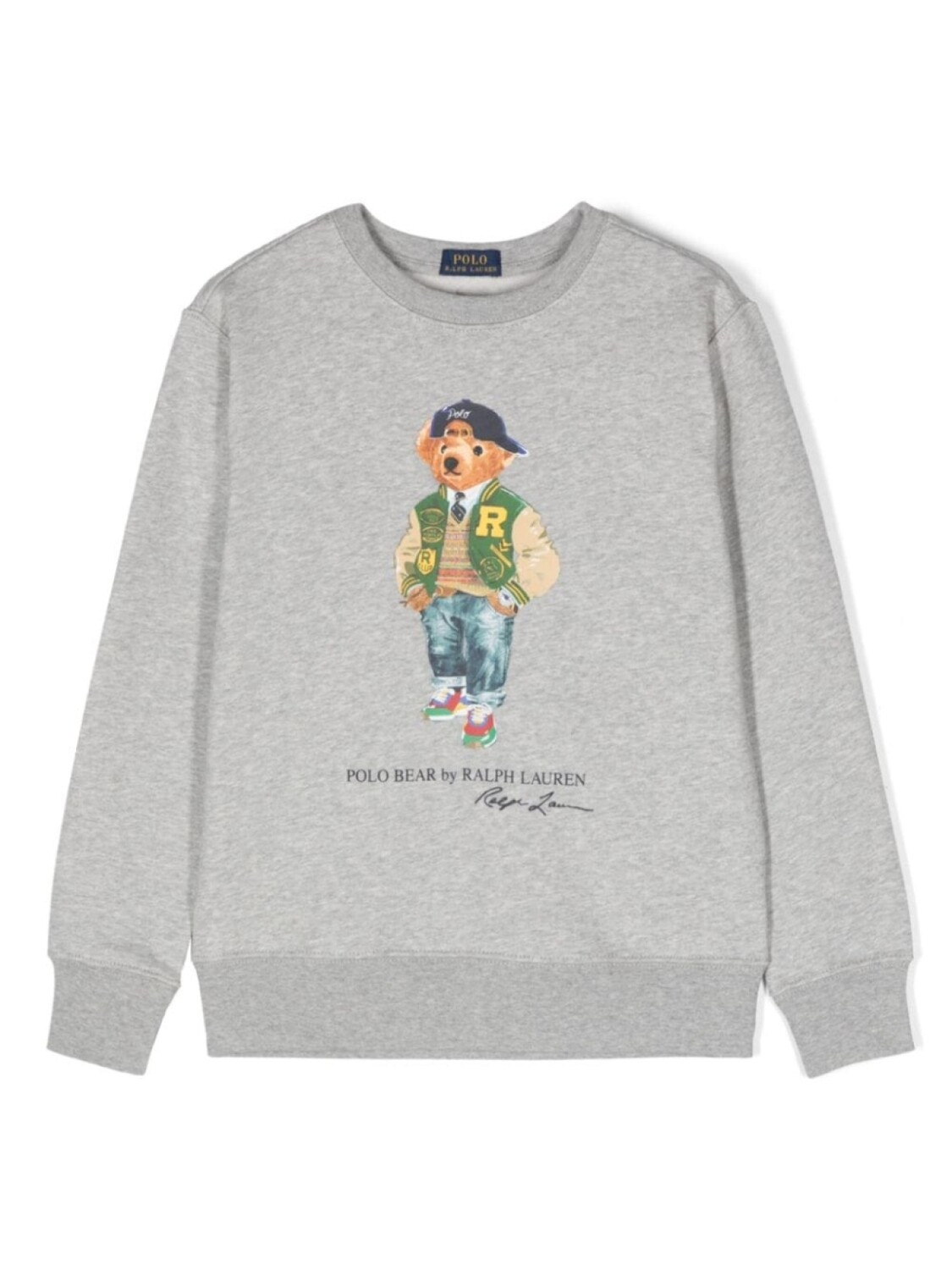 

Ralph Lauren Kids толстовка Polo Bear, серый