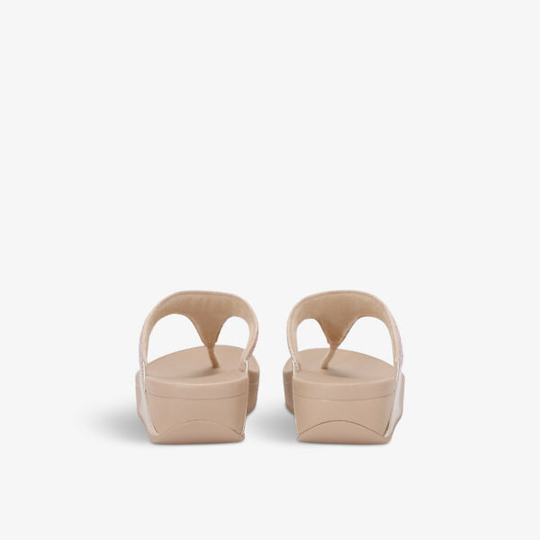 Сандалии Lulu из резины, украшенные блестящими стразами Fitflop, бежевый — фото 4