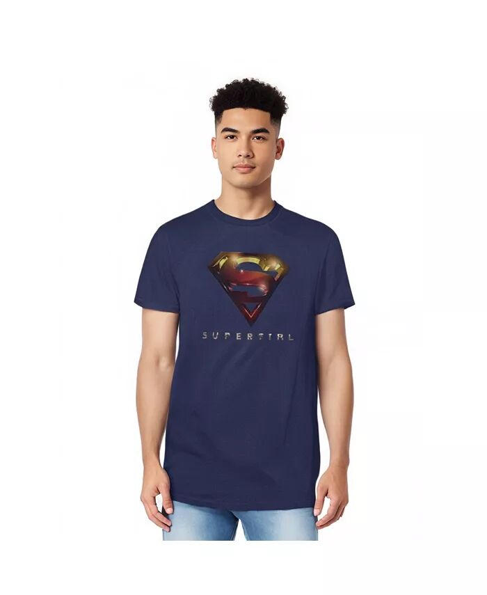 

Мужская футболка Logo Glare Adult Heather Supergirl, синий
