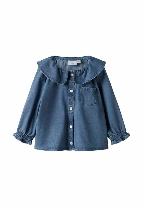 Блузка прямого кроя Name It, Medium Blue Denim