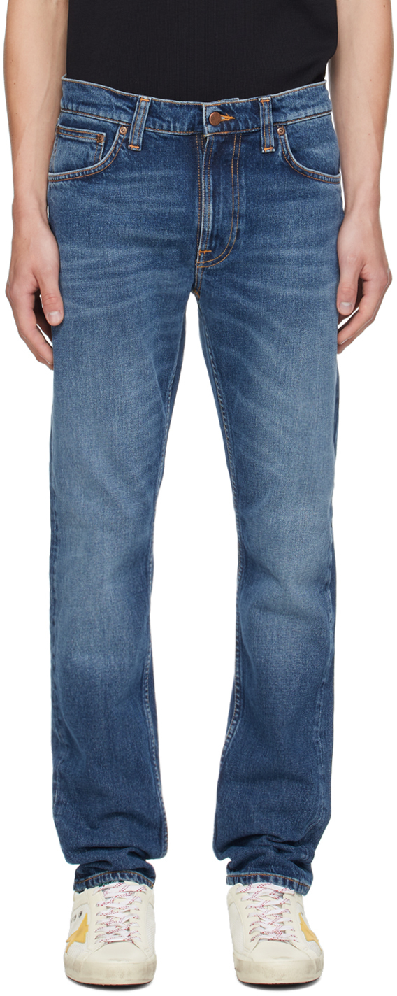 

Джинсы Dean цвета индиго Nudie Jeans, Troubled sea