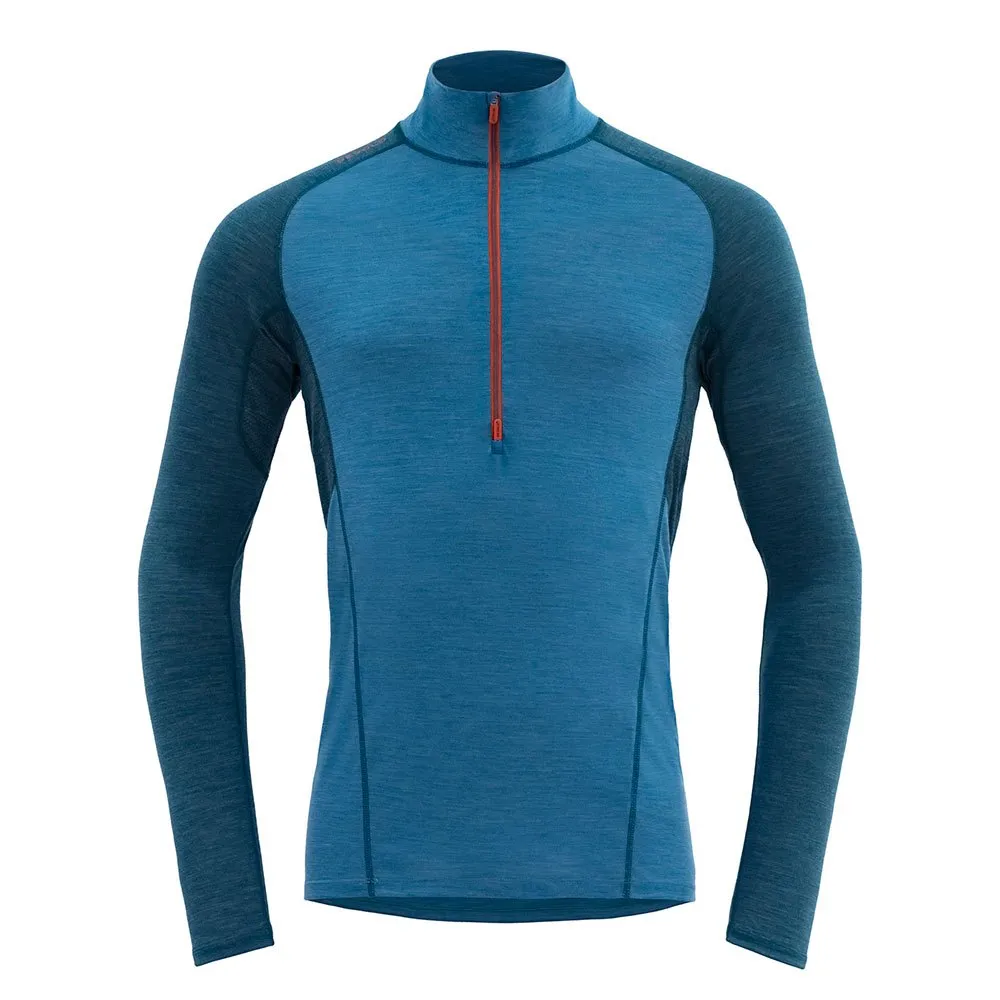 

Толстовка DEVOLD OF NORWAY Running Merino 130 half zip, синий