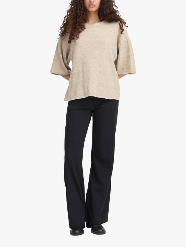 

Dasila джемпер с полосками и рукавом три четверти ICHI, Oatmeal Melange