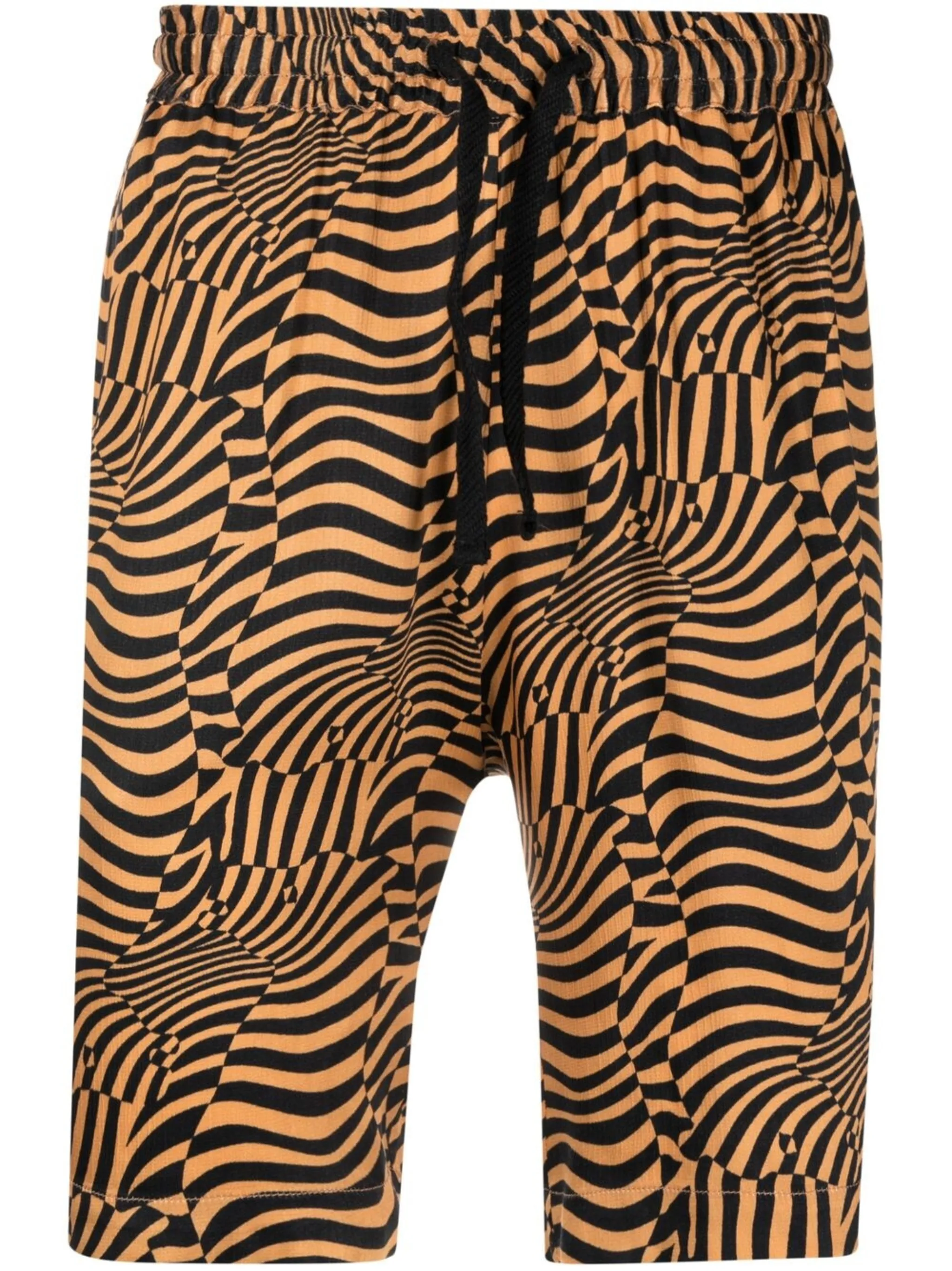 

Шорты Psycho с абстрактным принтом Garçons Infidèles, черный