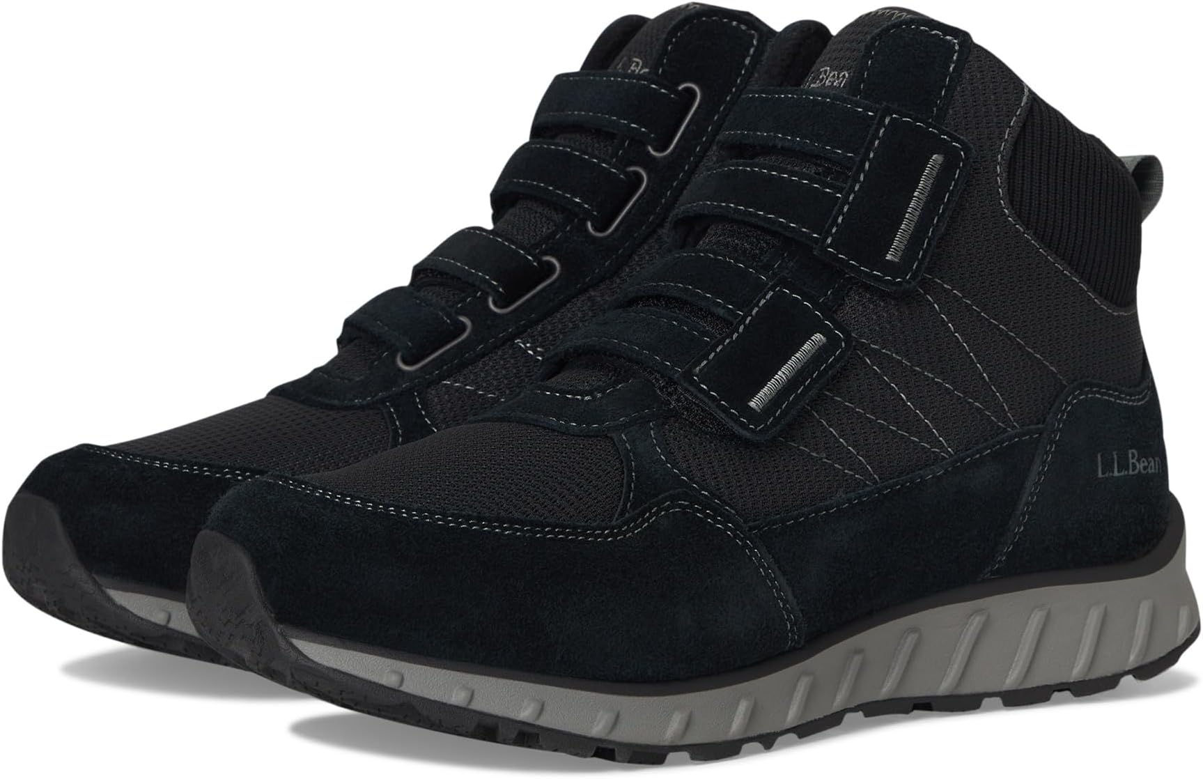 

Кроссовки L.L.Bean Men's Snow Sneaker 5 Boot Mid Water Resistant Insulated Hook-and-Loop, Black/Black